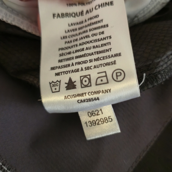 FootJoy FJ Performance Quarter Zip Tunnel Pocket Jacket Black Grey M - Picture 14 of 14